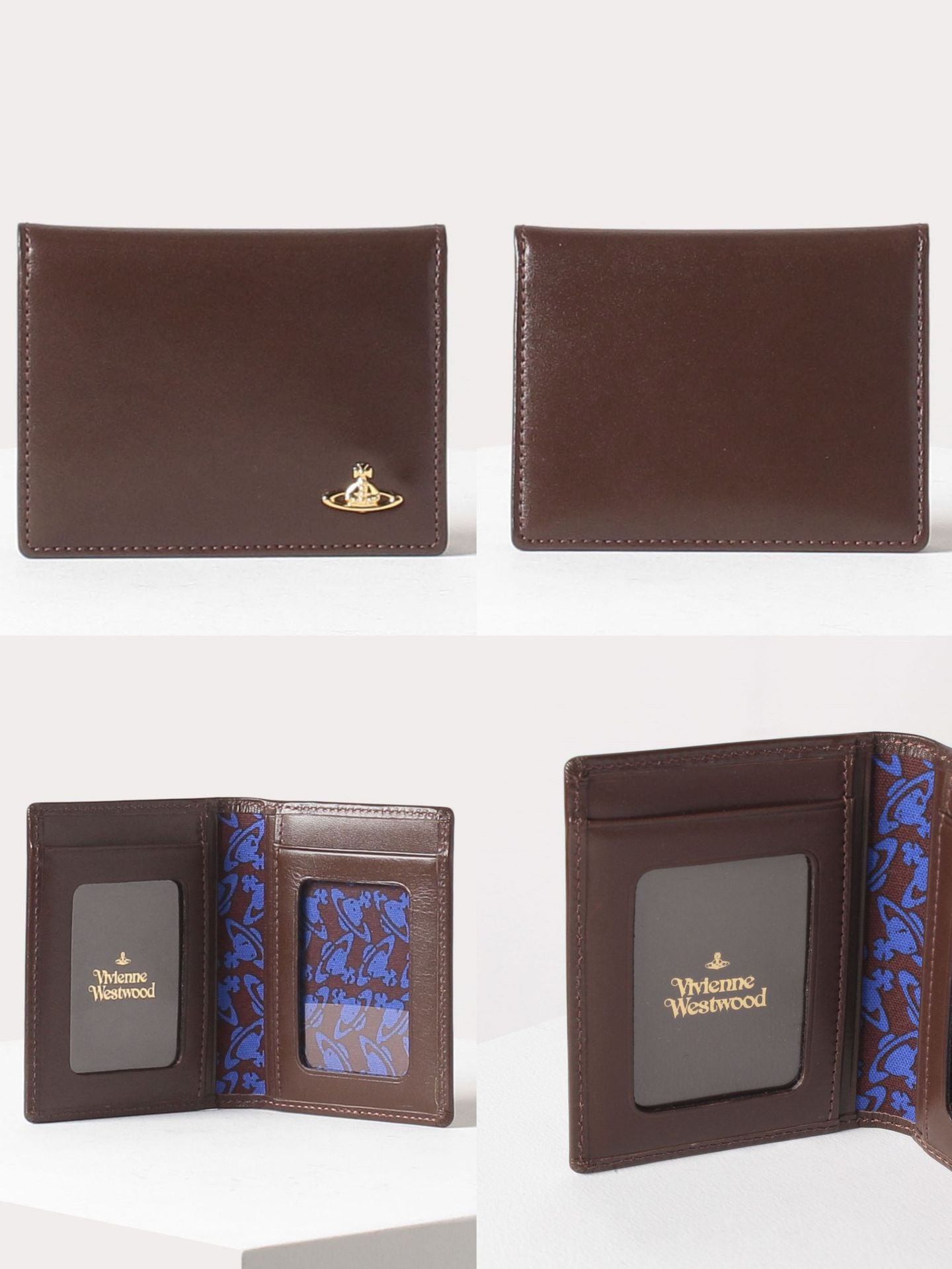 British Niche Solid Color Saturn Clutch Card Holder