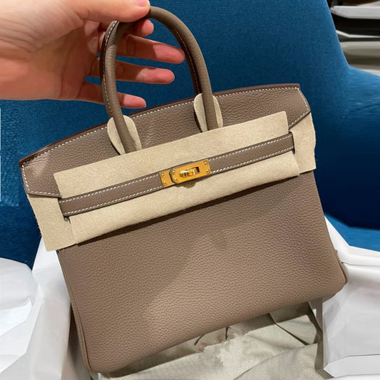Women's Top Layer Cowhide Lychee Pattern Crocodile Handbags