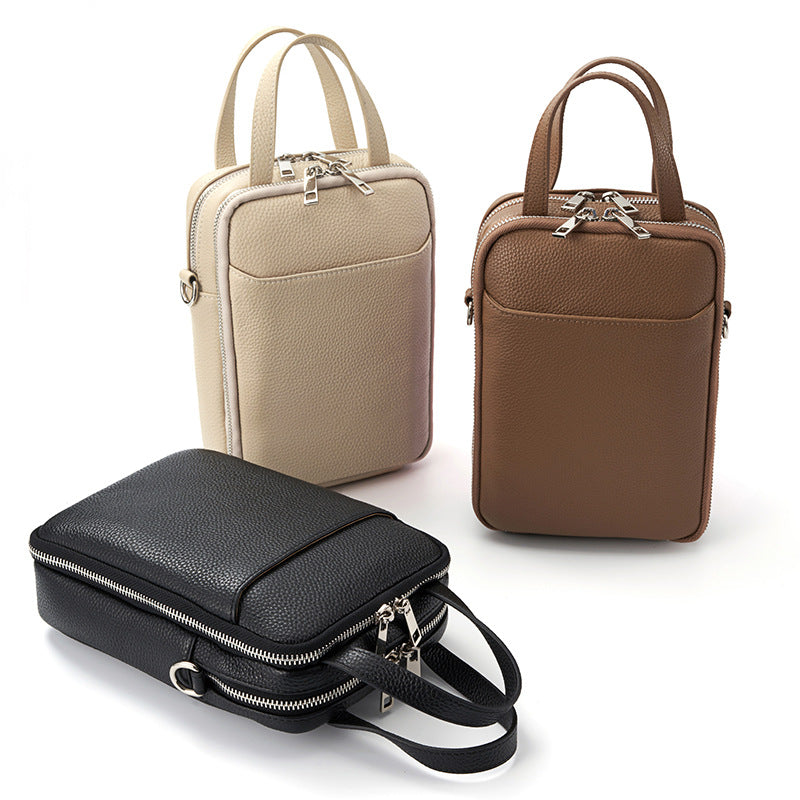 Women's Fashion Cowhide Trendy Simple Portable Genuine Crossbody Bags