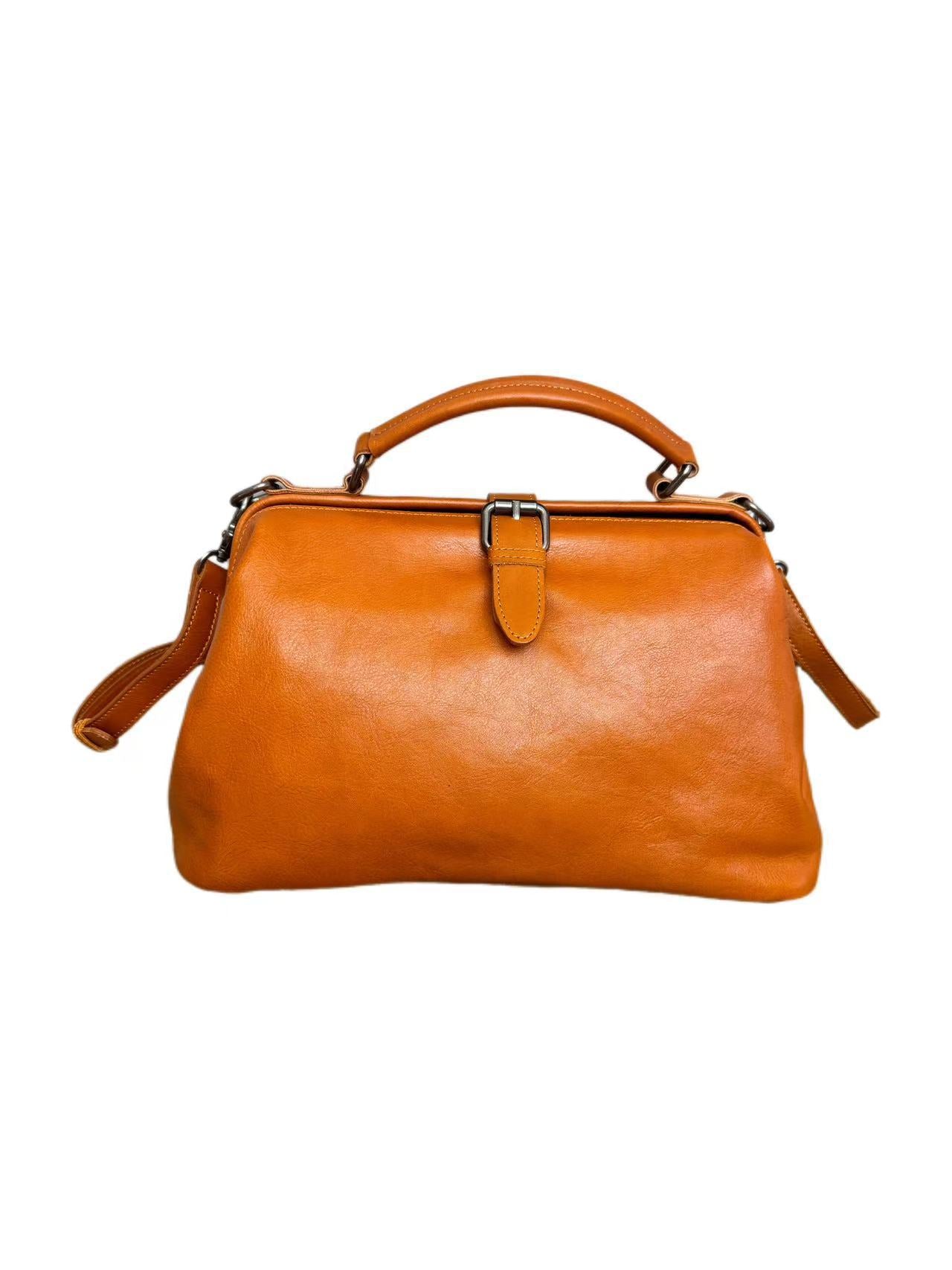 Women's Retro Style Versatile Doctor Portable Handbags