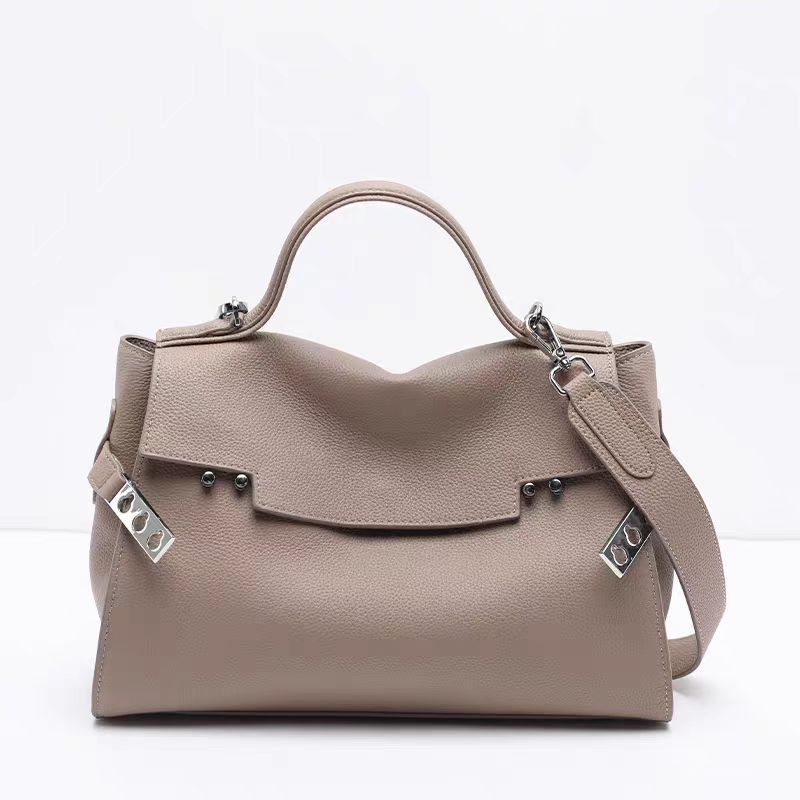 Women's Kelly High-grade Niche Leather Large Capacity Bags