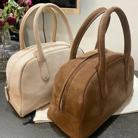 Women's Niche Bowling Suede Boston Vintage Golf Handbags