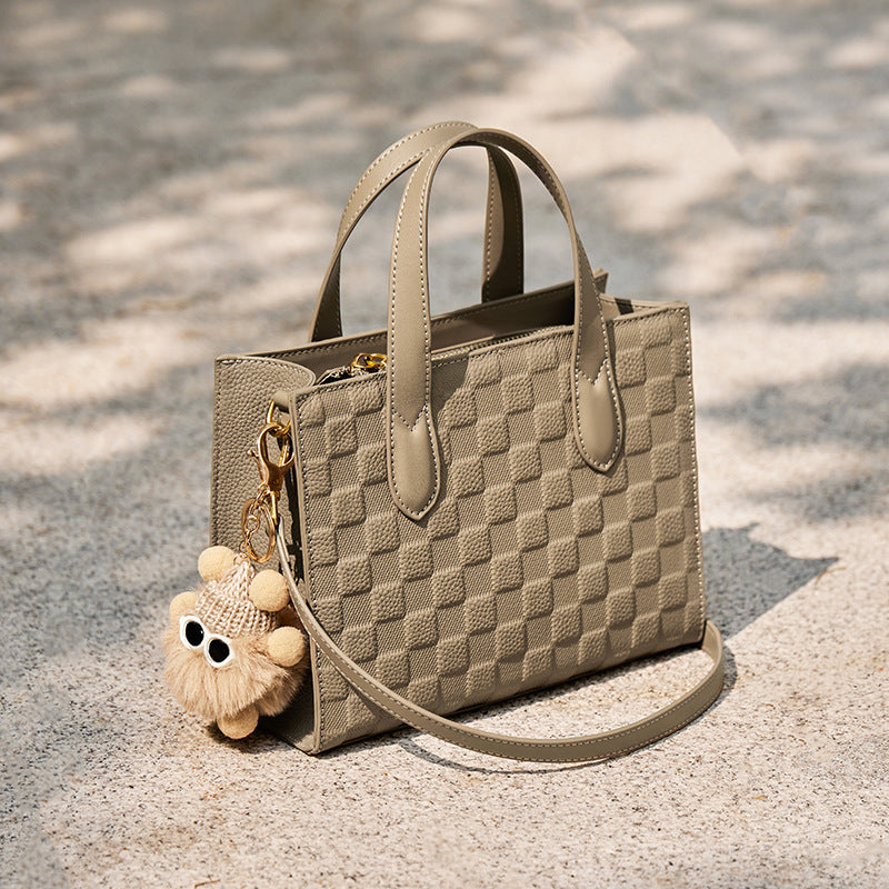 Women's High Sense Mother Gift Genuine Leather Handbags