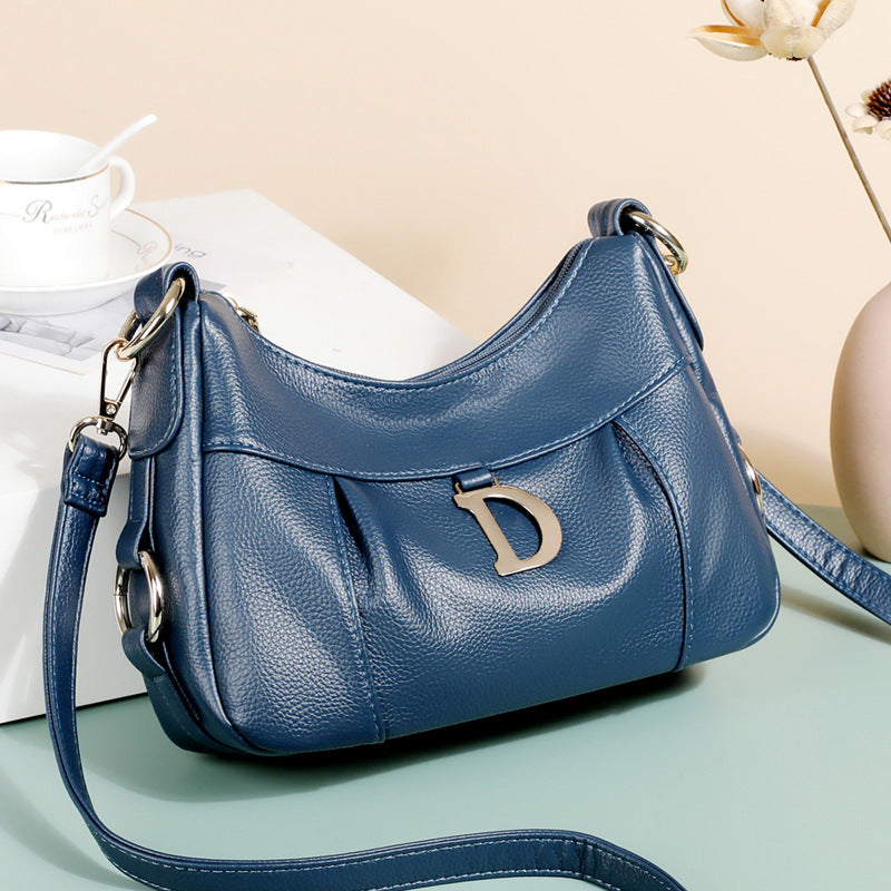 Trendy Women's Fashion Mother Soft Leather Crossbody Bags