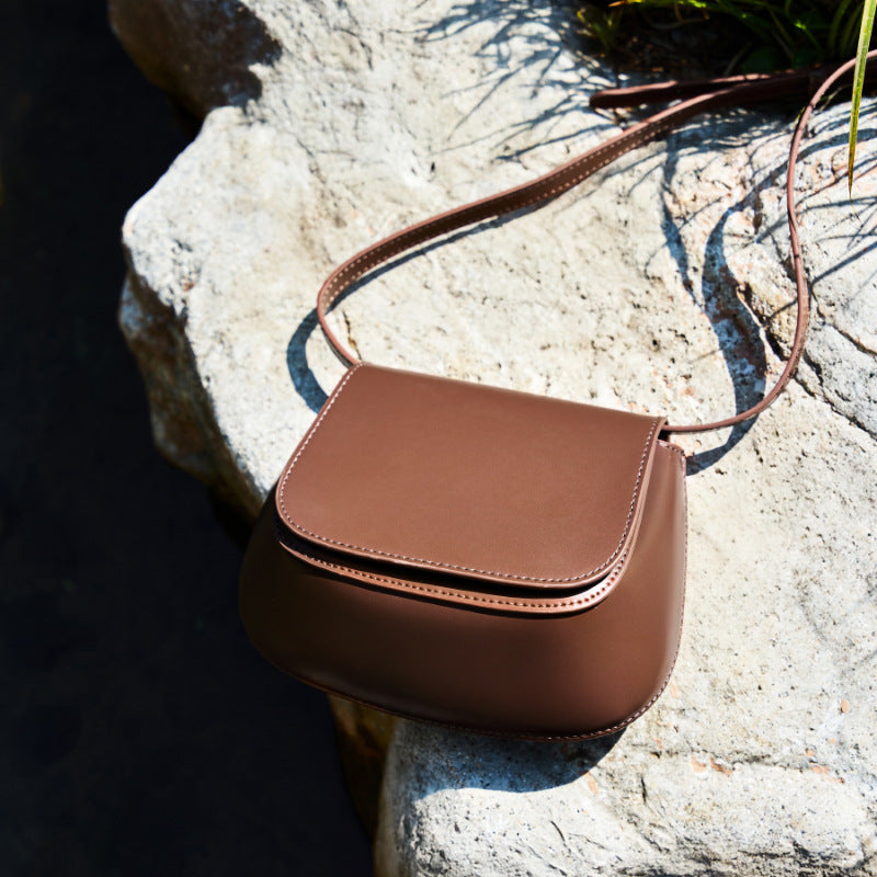 Women's Genuine Leather Advanced Texture Niche Popular Crossbody Bags