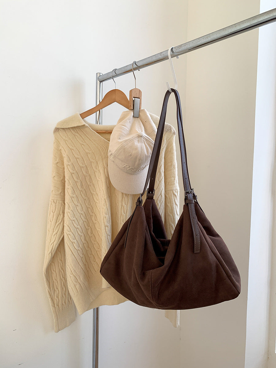 Female Large Capacity Style Soft Leather Fashion Shoulder Bags