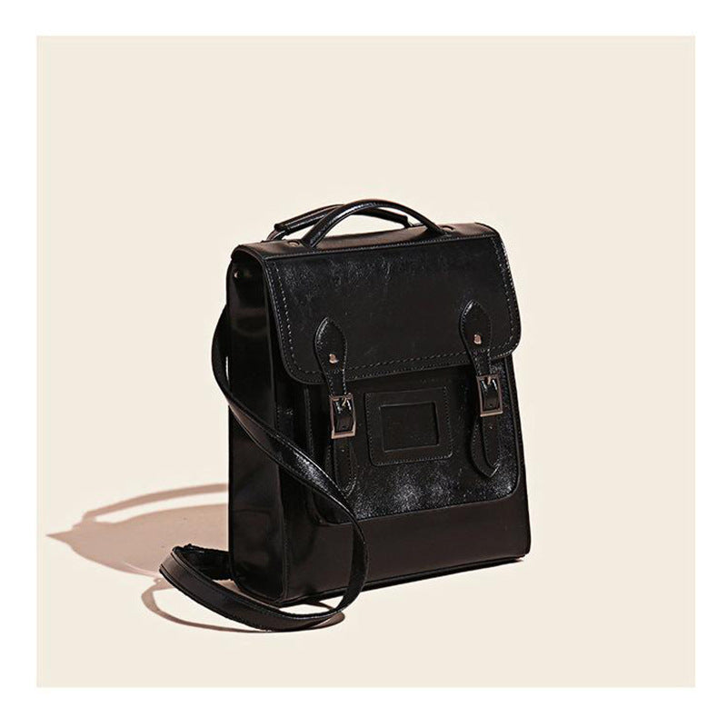 Women's Fashion Genuine Leather Oil Wax Cowhide Backpacks