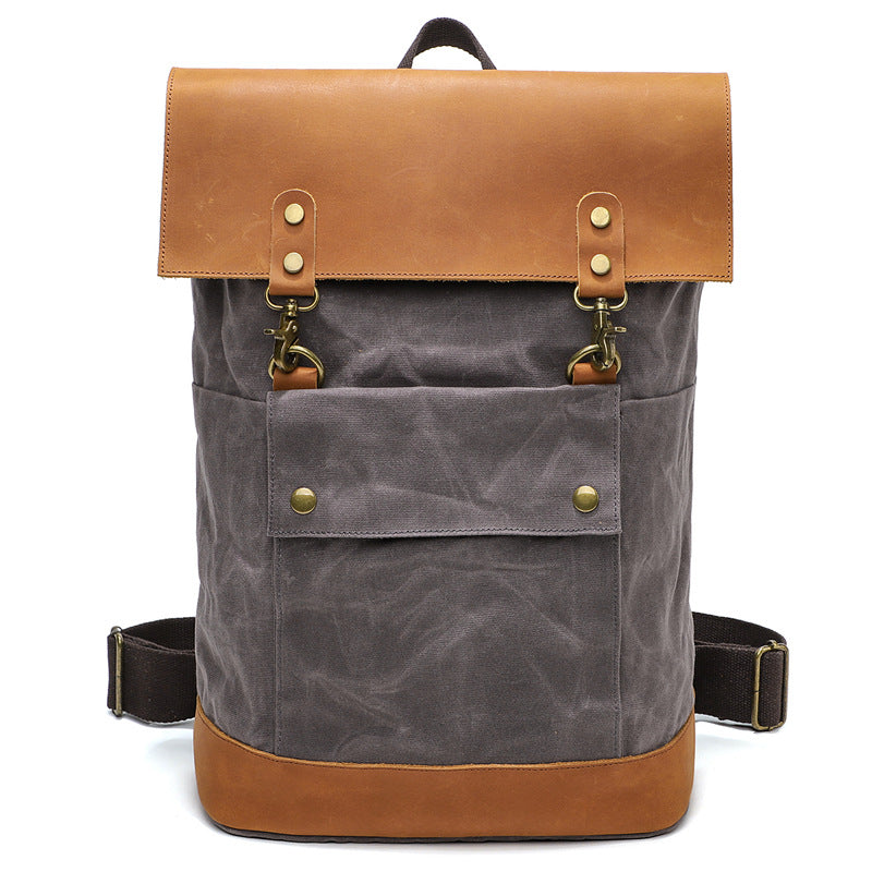 Women's & Men's & Vintage Oil Wax Canvas Crazy Backpacks