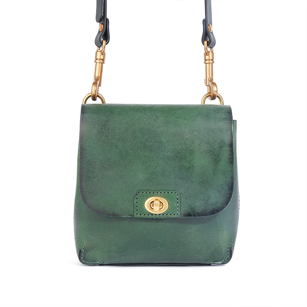 Women's Genuine Leather Retro Stylish Simple Versatile Shoulder Bags