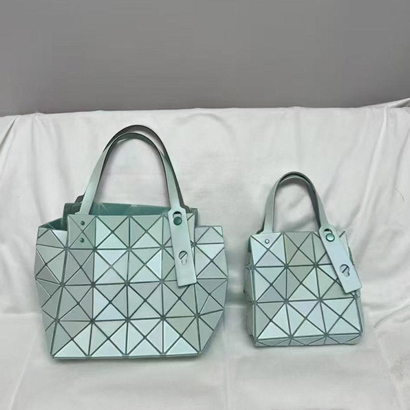Women's Color Nail Diamond Box Geometric Rhombus Underarm Handbags