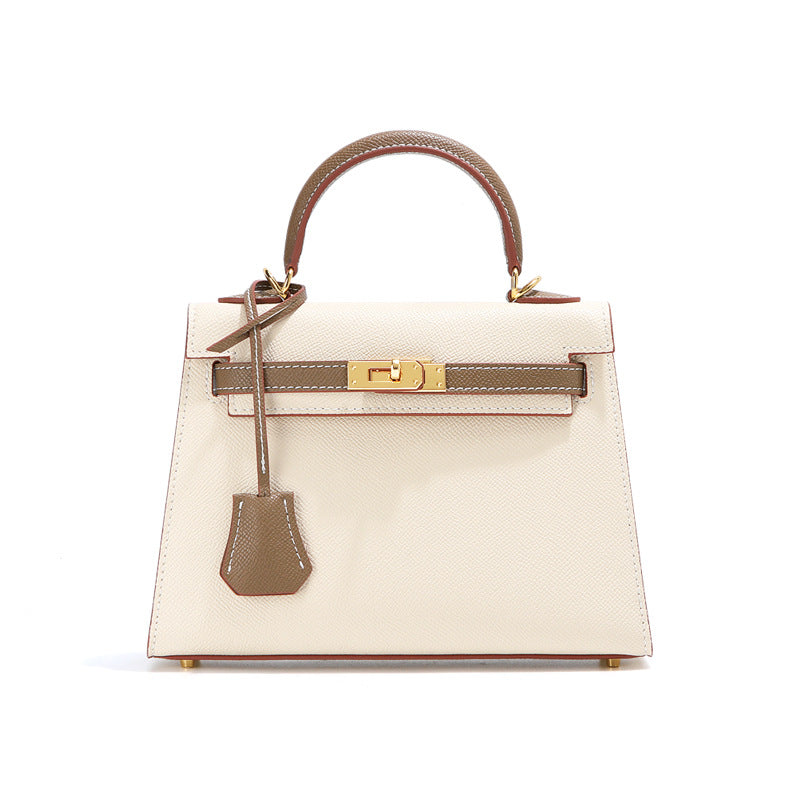 Women's Color Matching Second Generation Palm Print Shoulder Bags