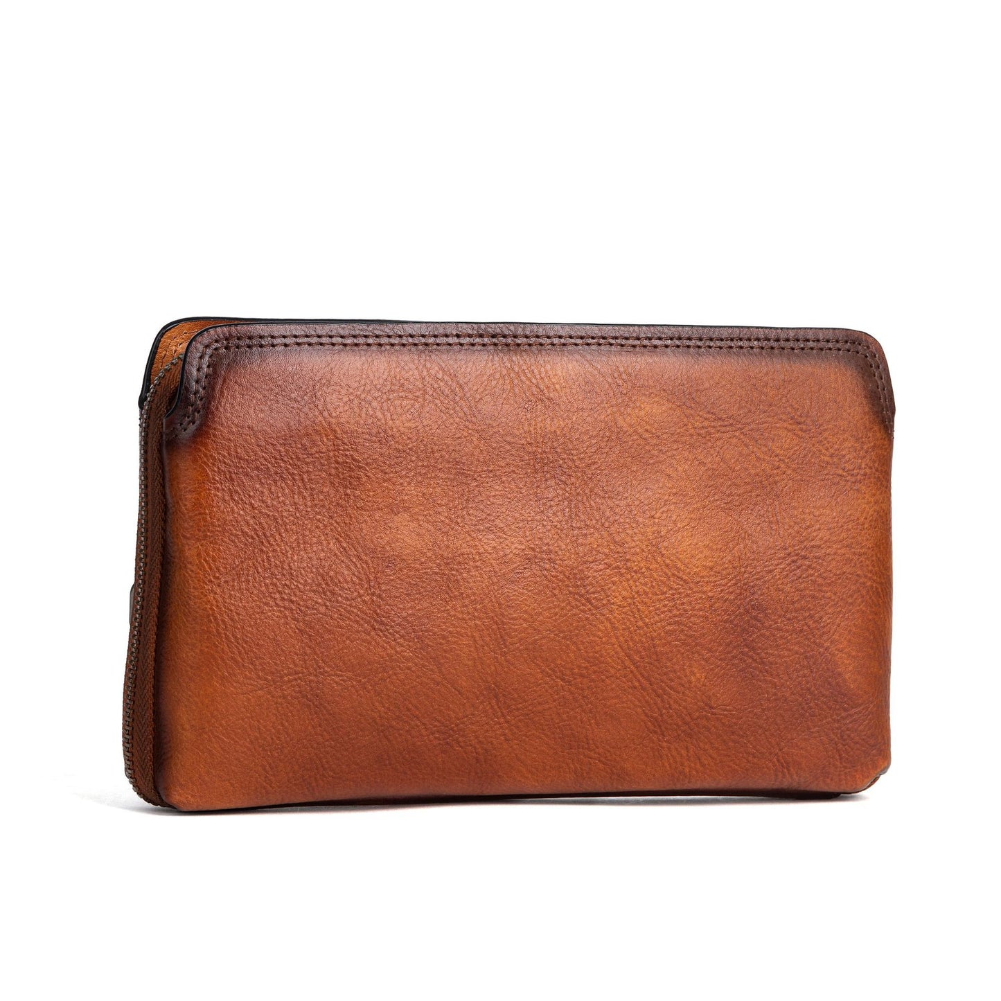 Practical Top Layer Village High Vegetable Tanning Men's Handbags