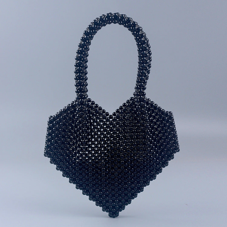 Women's Pearl Optional High Quality Peach Heart Bags