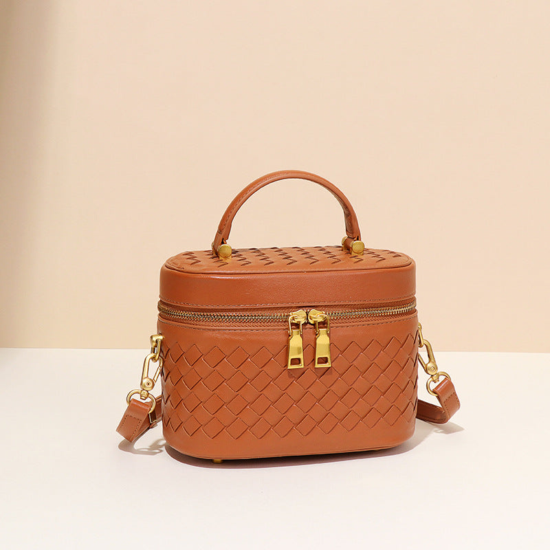 Popular Temperament Wild Woven Fashion Simple Small Square Bags