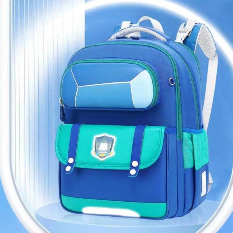 Children's Deli Bear Grade Spine Protection Lightweight Elementary School Students' Schoolbags