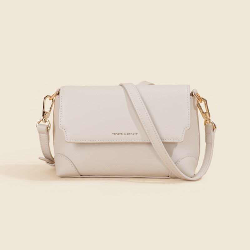 Women's Genuine Leather High-grade Exquisite Mobile Niche Small Square Bags