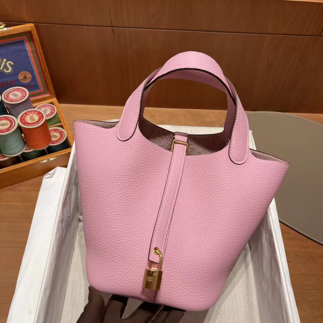 Women's First Layer Litchi Pattern Genuine Leather Bags