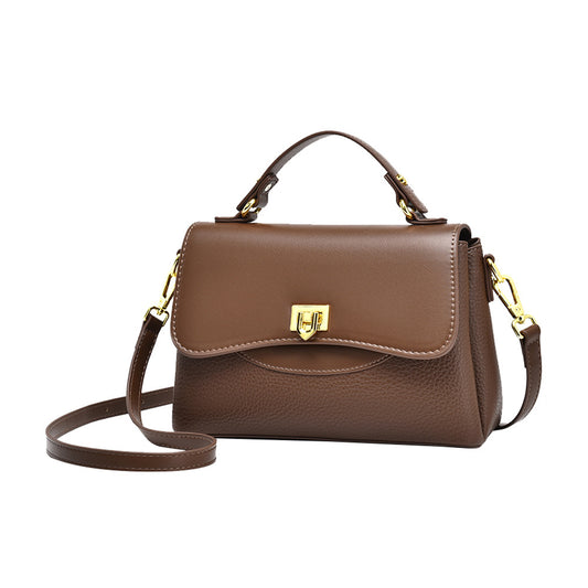 Women's Brown High Sense Large Capacity Portable Crossbody Bags