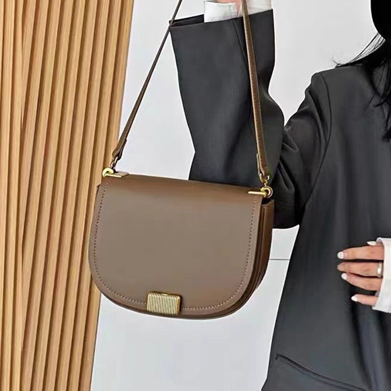 Women's Advanced Texture Trendy Leather Packet Fashionable Shoulder Bags