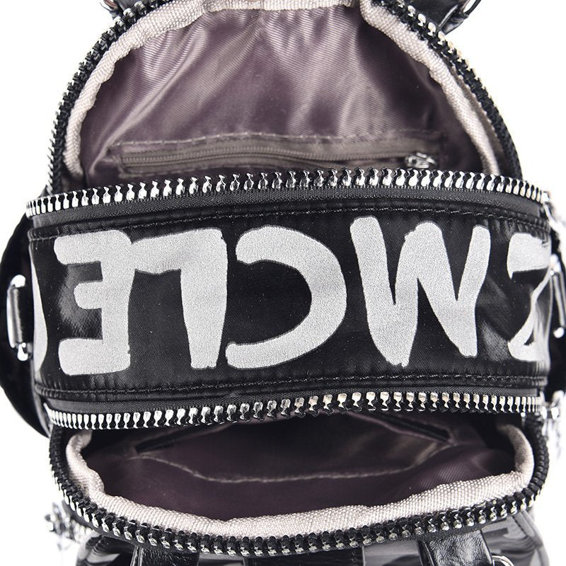Women's Letter High-grade Hot Rhinestone Western Style Backpacks
