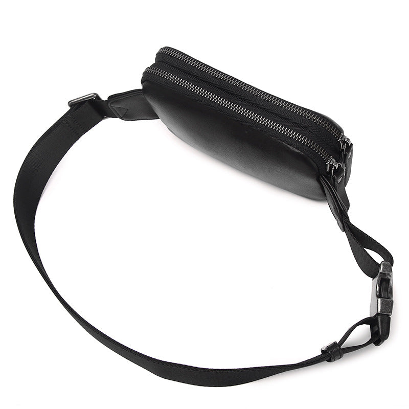 Men's Leather Mini Fashion Cowhide Mobile Simple Backpacks