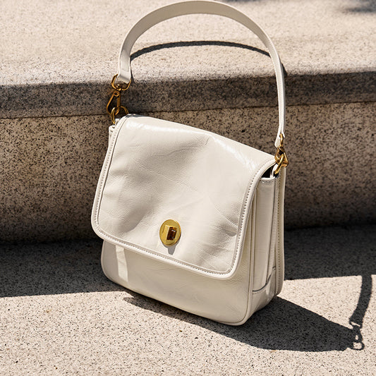 Women's Pretty High-grade Underarm Genuine Leather Small Square Bags