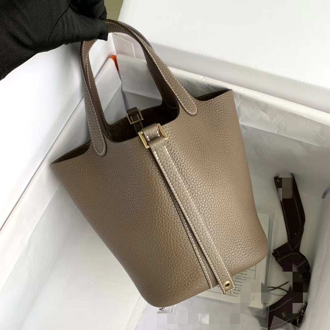 Women's Beeswax Thread Imported First Layer Cowhide Portable Bags