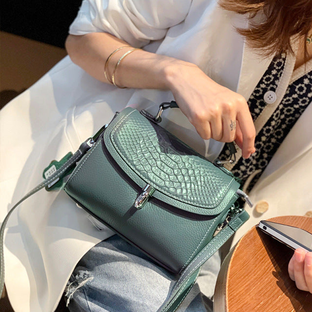 Women's Leather Light Luxury Minority Fashion Top Crossbody Bags