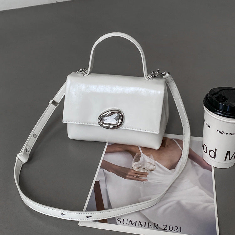 Women's High-grade Cowhide Soft Leather Versatile Fashion Small Square Bags