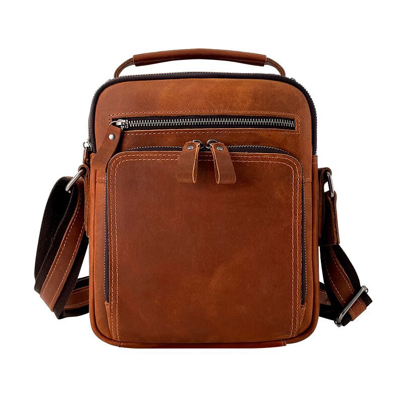 Beautiful Innovative Genuine Leather Crazy Horse Men's Messenger Bags