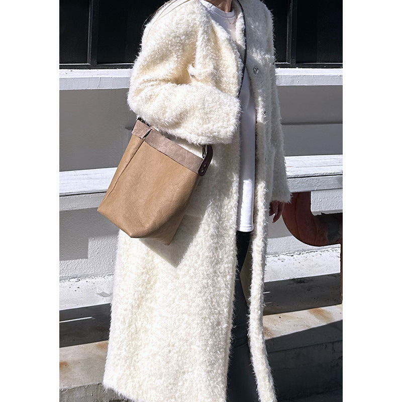 Women's Niche Retro Korean Fashion Simple Top Bucket Bags