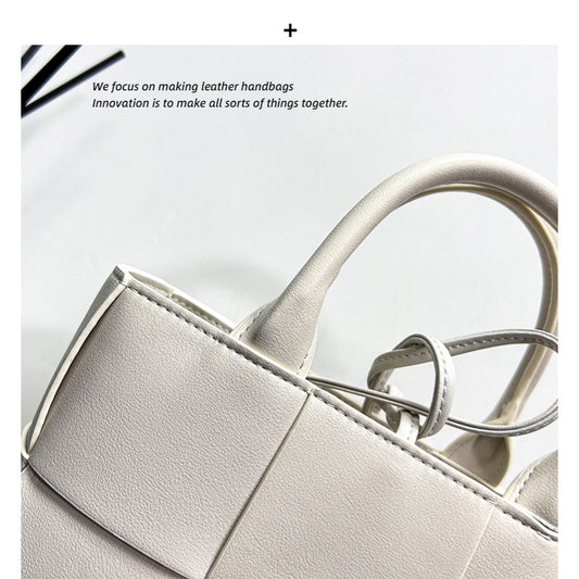 Women's Texture Big Woven Simple Fashion Large Shoulder Bags