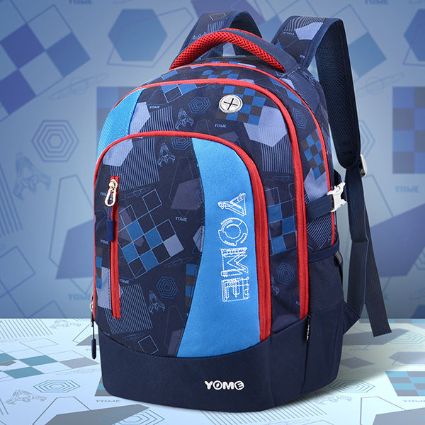 Reduction Junior's Air Massage Advanced Spine Middle School Students' Schoolbags