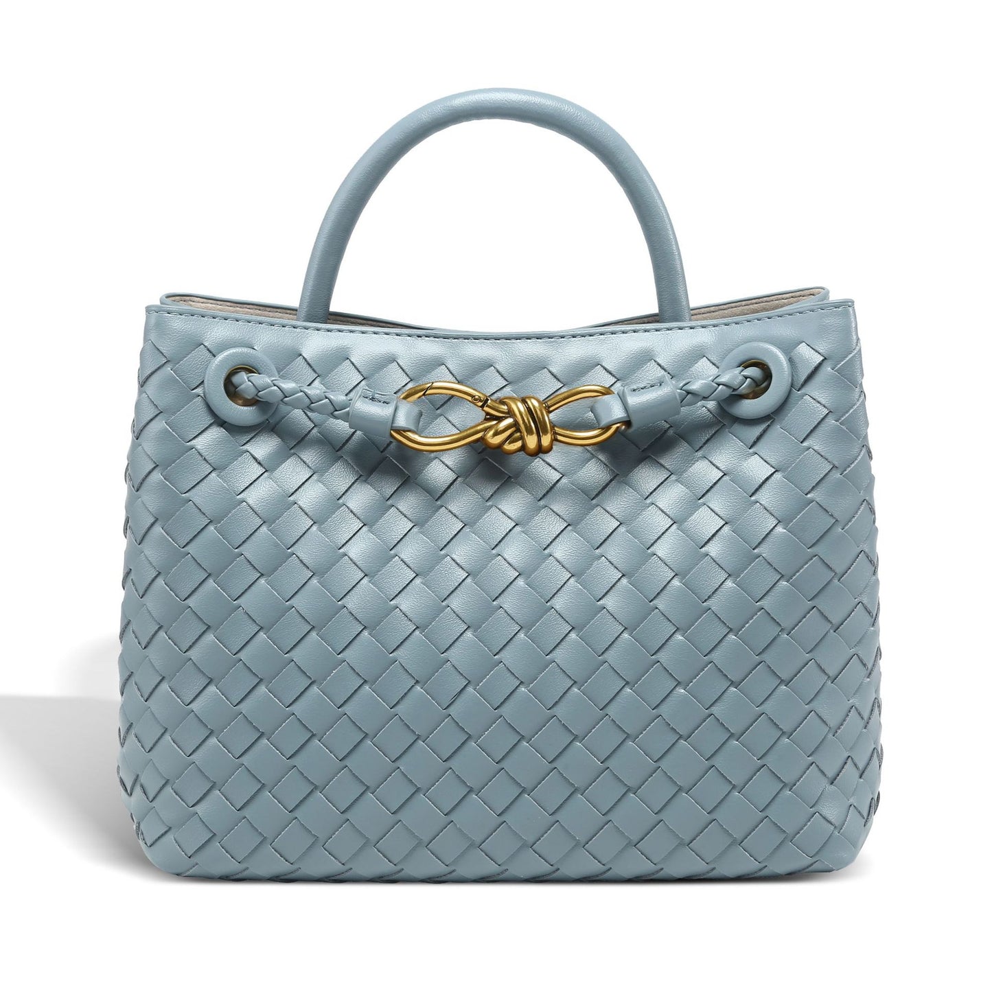 Creative One-piece Batch Hand-woven Bow Metal Small Square Bags