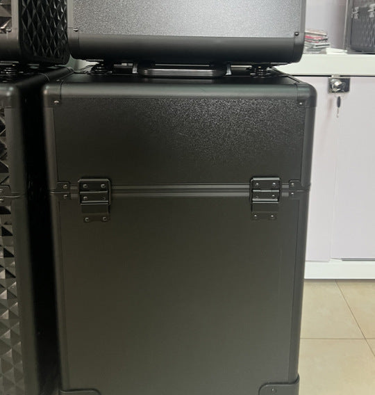 Large Capacity Water Cube Aluminum Alloy Cosmetic Cases