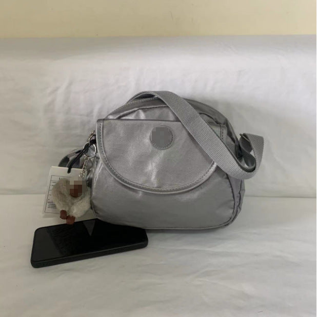Women's Summer Monkey Fashion Nylon Round Flap Crossbody Bags