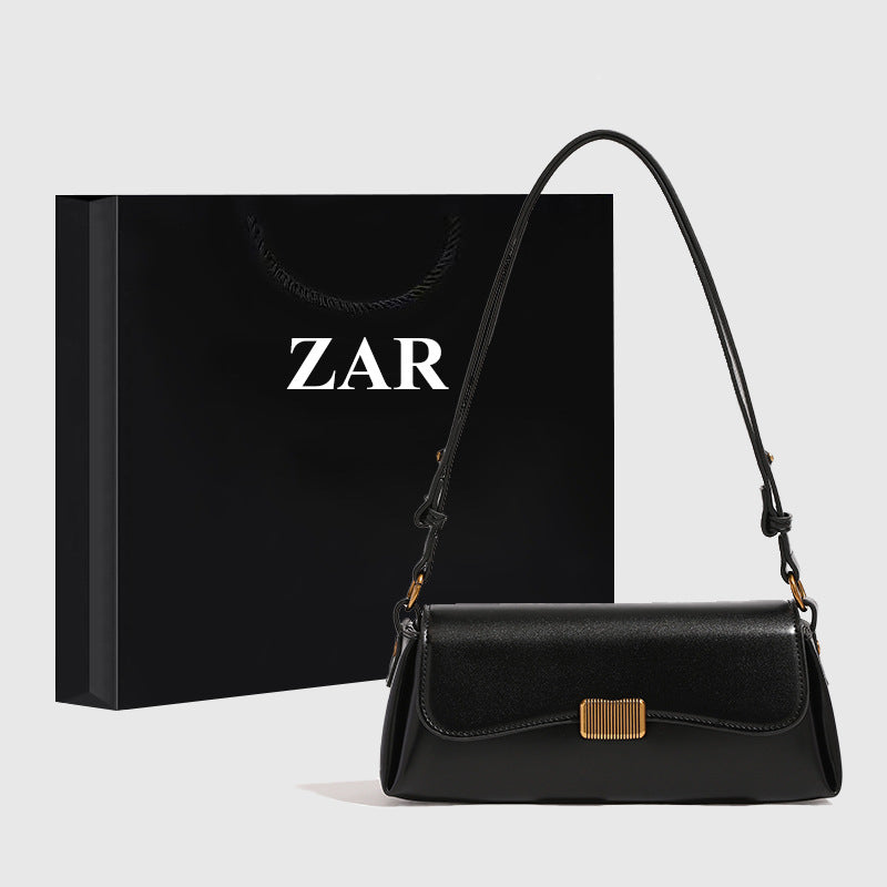 Women's Minority Simple Solid Color French Stick Armpit Bags