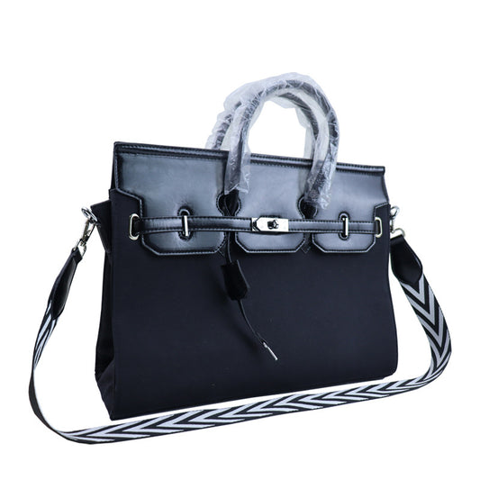 Women's Fashion Trendy Unique Letter Canvas Shoulder Bags