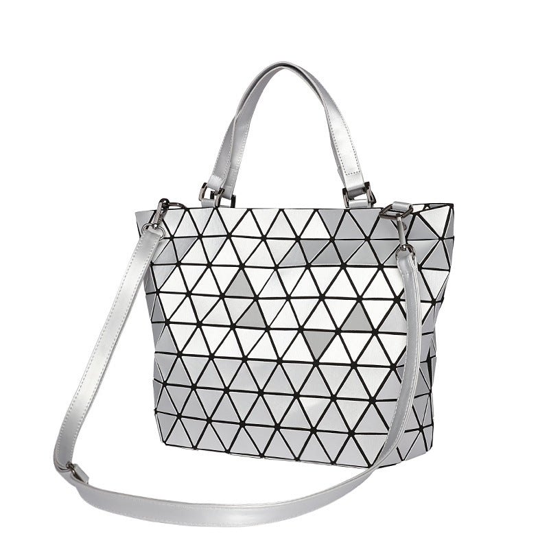 Women's Rhombic Fashion Trend Luminous Color Changing Handbags
