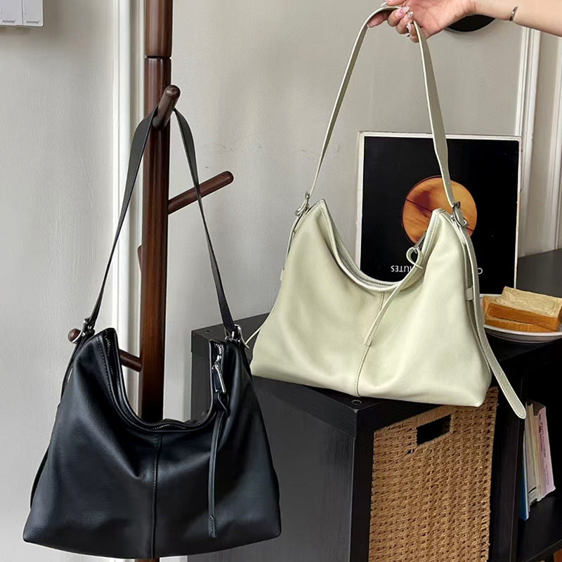 Women's Genuine Leather Idle Style Design Underarm Shoulder Bags