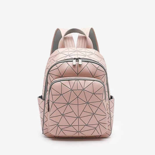 Women's Original Fashion Simple Geometric Rhombus Life Backpacks