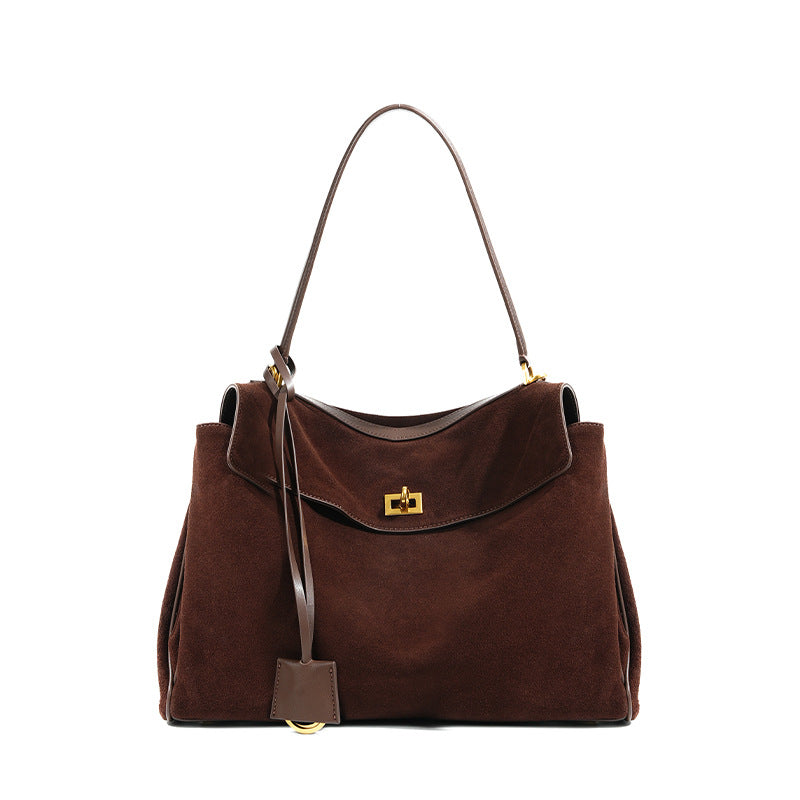 Women's Large Capacity Genuine Leather High-grade Underarm Armpit Bags