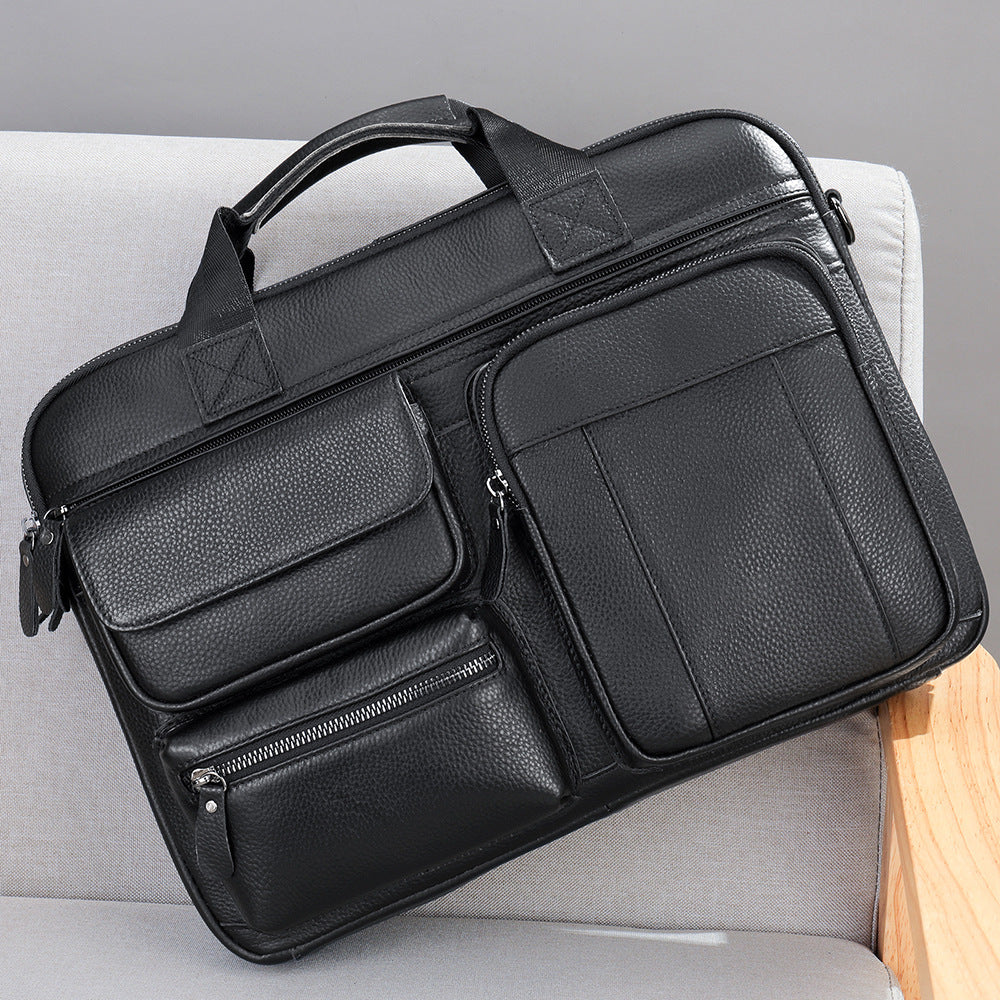 Men's Horse Leather Vintage Top Layer Cowhide Men's Shoulder Bags