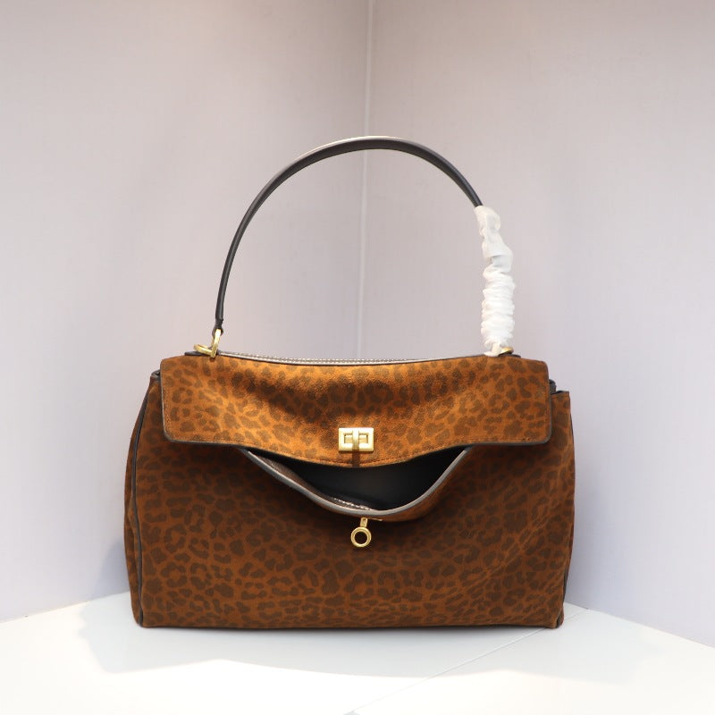 Women's Matte Leather High-grade Soft Suede Kelly Tote Bags