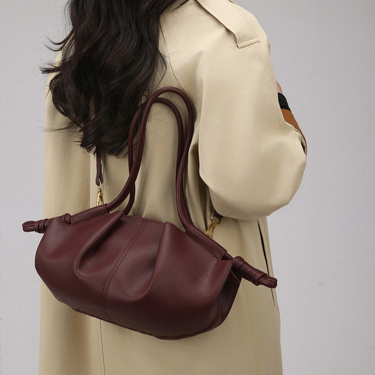 Women's For High-grade Korean Style Fashionable Cloud Shoulder Bags
