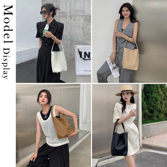 Women's Big Fashion Commuter Easy Matching Genuine Shoulder Bags