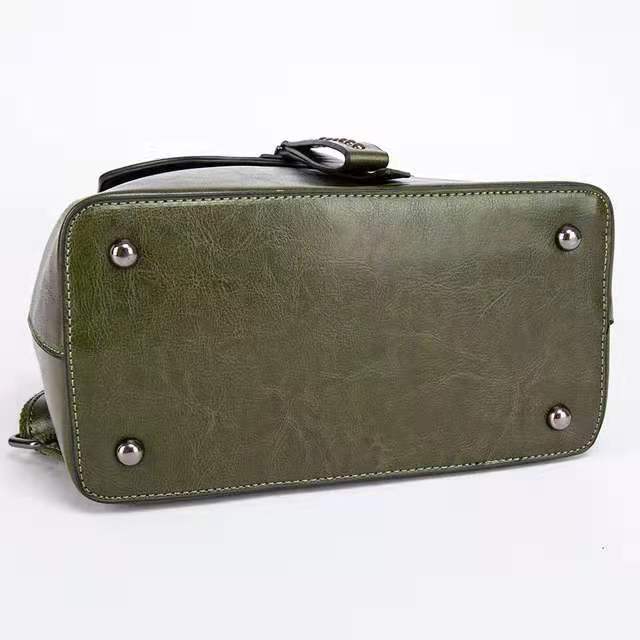 Women's Genuine Leather Fashion Storage Commuter Magnetic Backpacks
