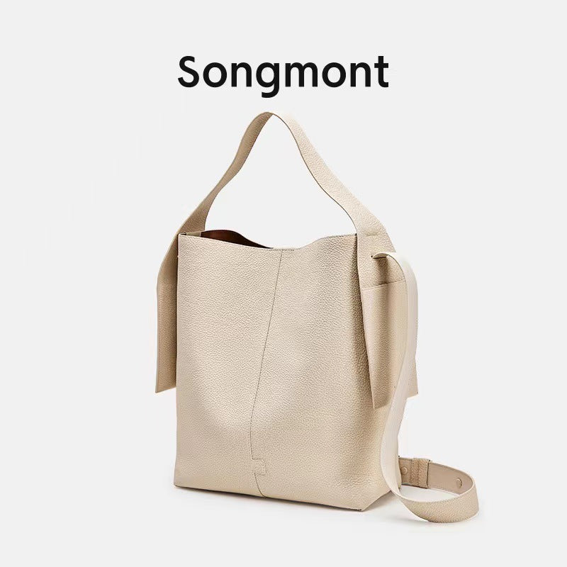 Women's Series Large Medium Size Cow Leather Tote Bags