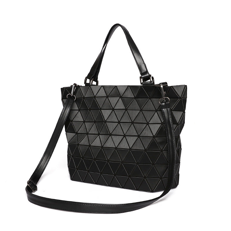 Women's Rhombic Fashion Trend Luminous Color Changing Handbags