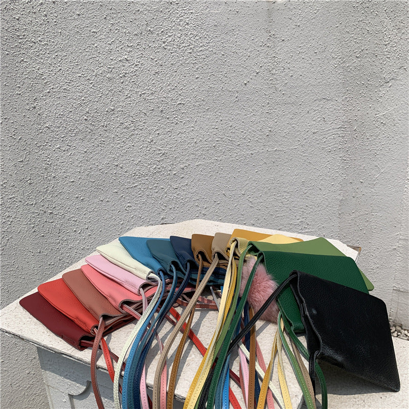 Women's Leather Simple First Layer Cowhide Korean Phone Bags